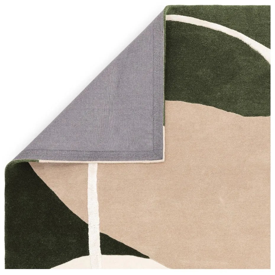Covor verde handmade din lână 120x170 cm Matrix – Asiatic Carpets