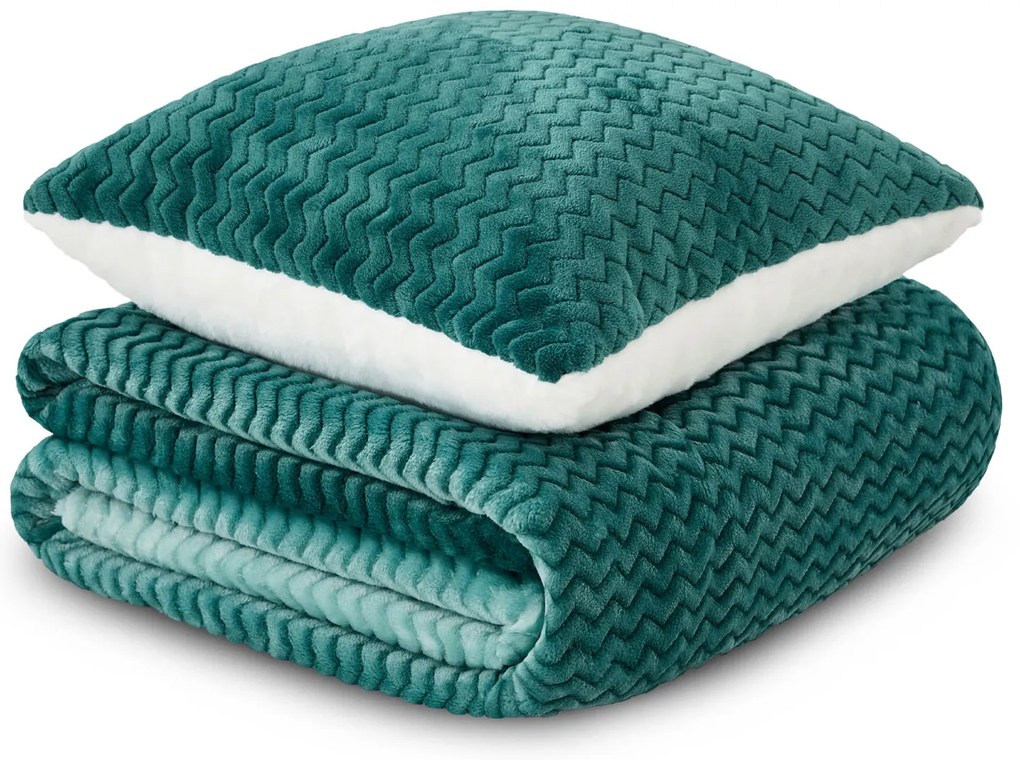 Setul Dormeo Warm Hug Ombre Turcoaz