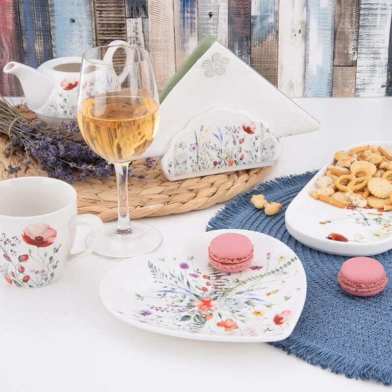 Farfurie pentru desert din porţelan MAC, inimă, 17,5 cm