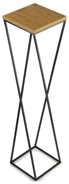 Suport de flori LOFT 100x24 cm negru/maro