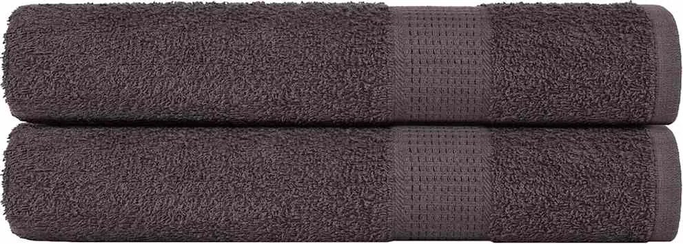 vidaXL Prosoape FROGN 2 buc., antracit, 100x200 cm, 360 g/m²