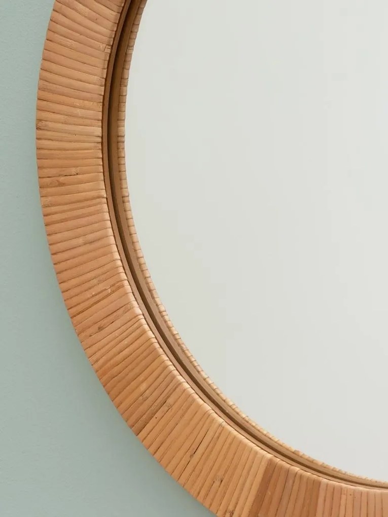 Oglinda rotunda din rattan , diametru 50 cm, " Rita "