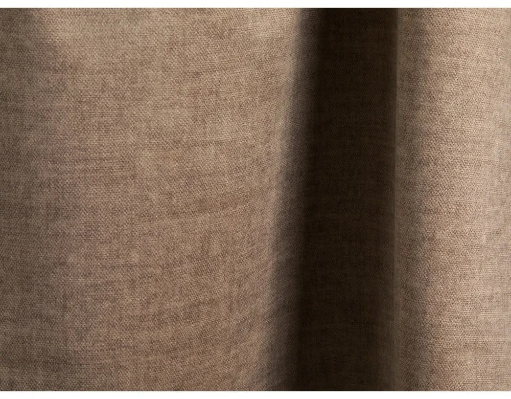 Colțar modular maro deschis cu tapițerie din catifea (cu colț pe partea dreaptă/cu șezlong) Martina – Micadoni