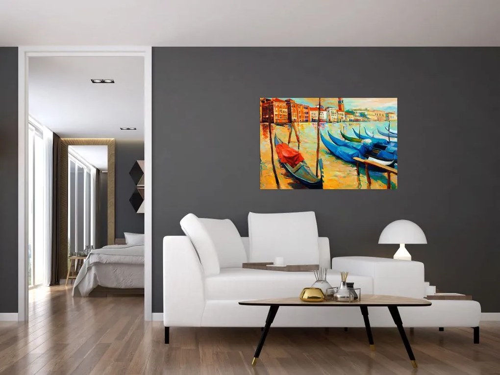 Tablou - Port în Veneția (90x60 cm)