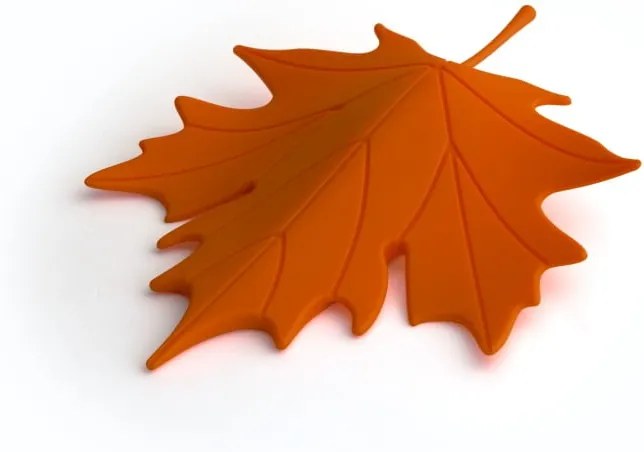 Opritor ușă în formă de frunză Qualy&CO Autumn, portocaliu