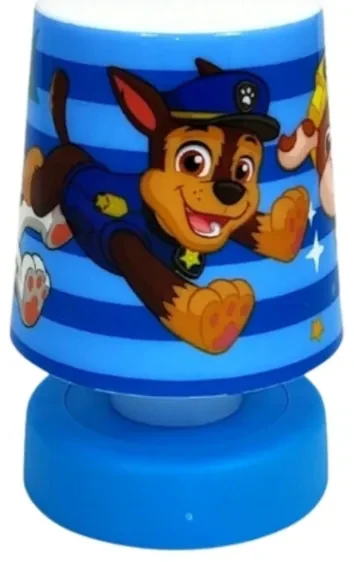 Lampa de noapte LED pentru copii PAW PATROL 11 cm albastra