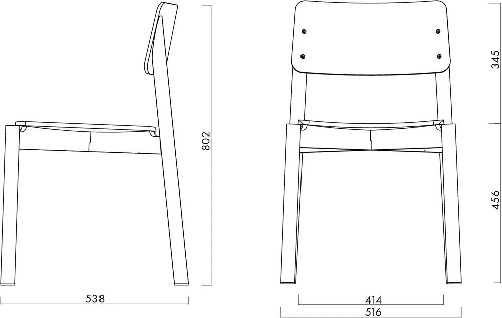 Scaun de dining verde stivuibil Wem – noo.ma