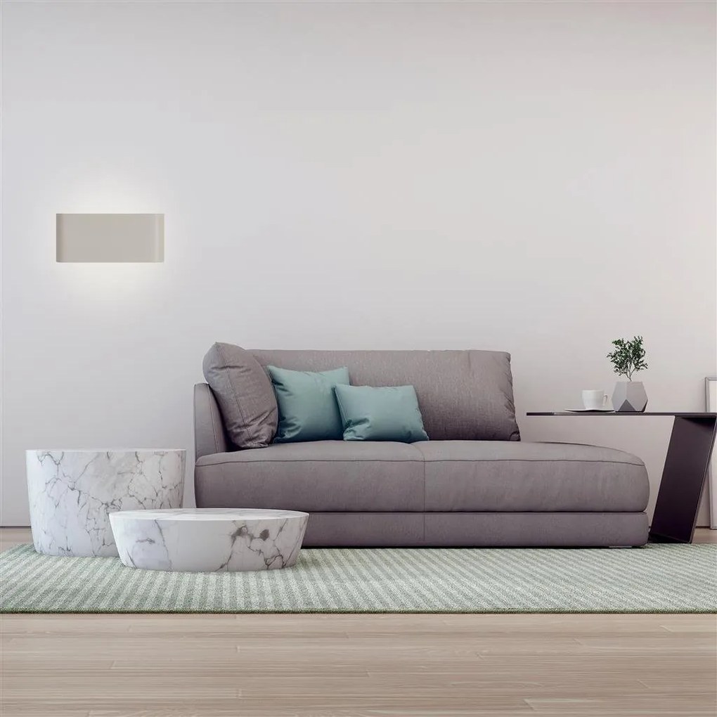Aplica de perete cu lumina ambientala LED Match Box alb