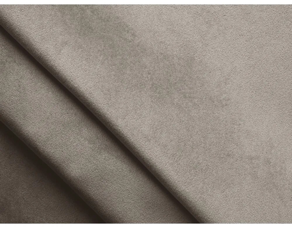 Pat matrimonial taupe tapițat cu spațiu de depozitare cu somieră 180x200 cm Hauke – Makamii