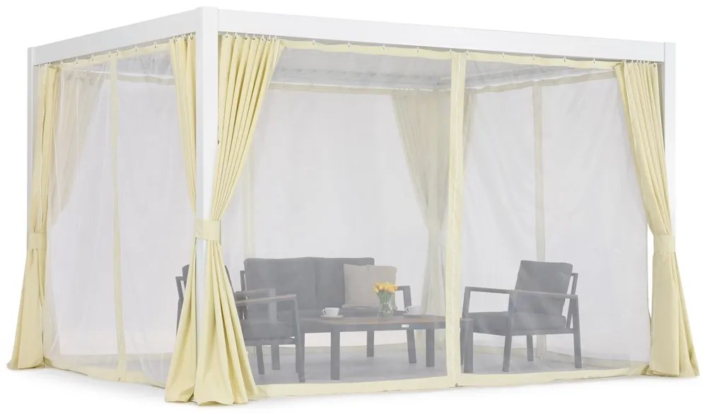 Lagos Premium 3x4 Garden Point independent patio pergola alb
