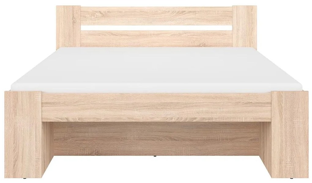 Pat matrimonial 160 cm Nepo Plus 14 (Stejar sonoma) (fără somieră) . Promo -31%. 1098330