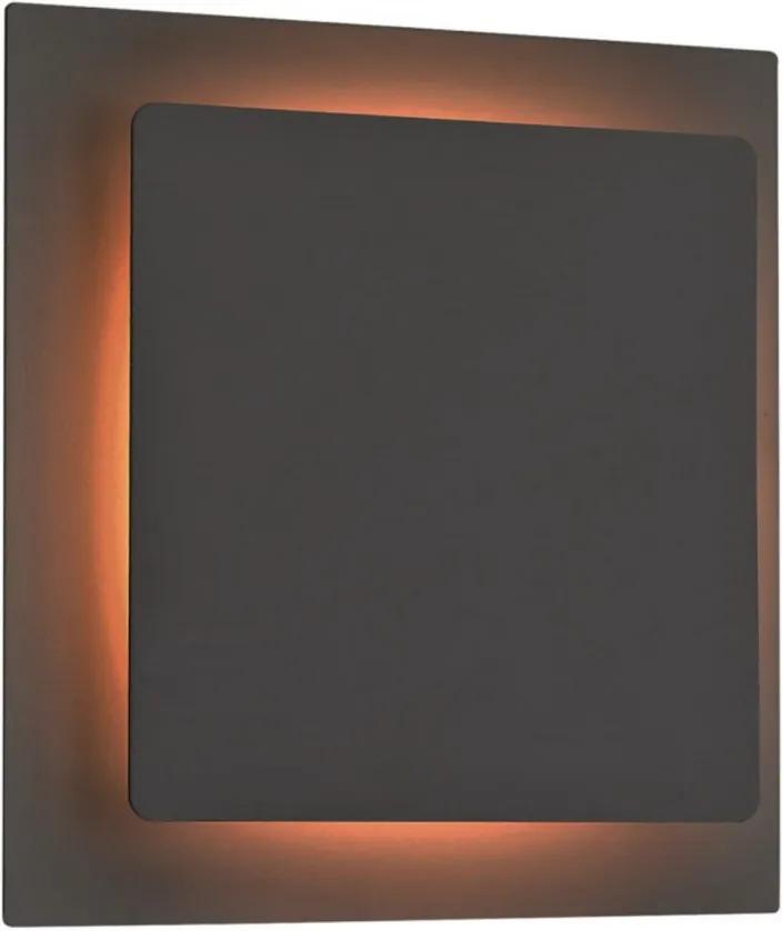 Aplica LED Fey I fier/sticla acrilica, 1 bec, negru, 230 V, 3000 K