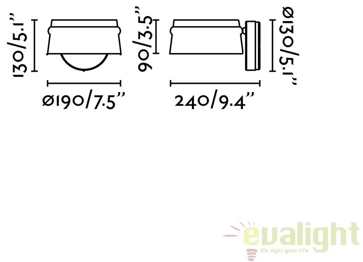 Aplica perete LED dimabila design deosebit LOOP II 29565
