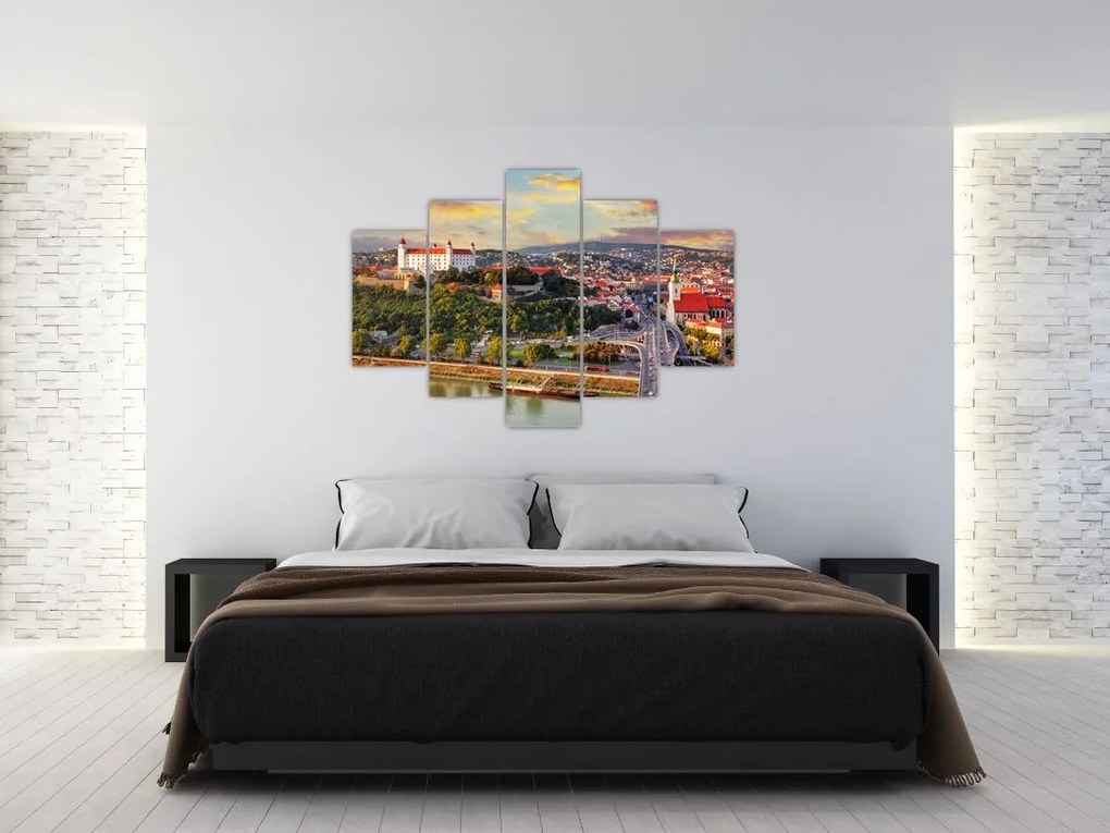 Tablou - Panorama bratislavei, Slovacia (150x105 cm)