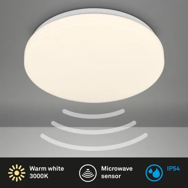 Briloner 3827-016 -LED Plafonieră pentru baie cu senzor WALK LED/13W/230V IP54 pr.27cm