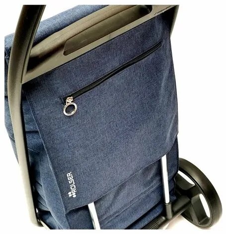 Geantă de cumpărături pe roți Rolser Com Polar 8Black Tube, albastru