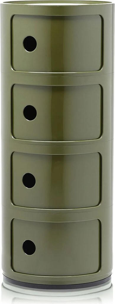 Masă cu spațiu de depozitare, Componibili 4985, 4 spații de depozitare, mai multe culori Culoare: verde