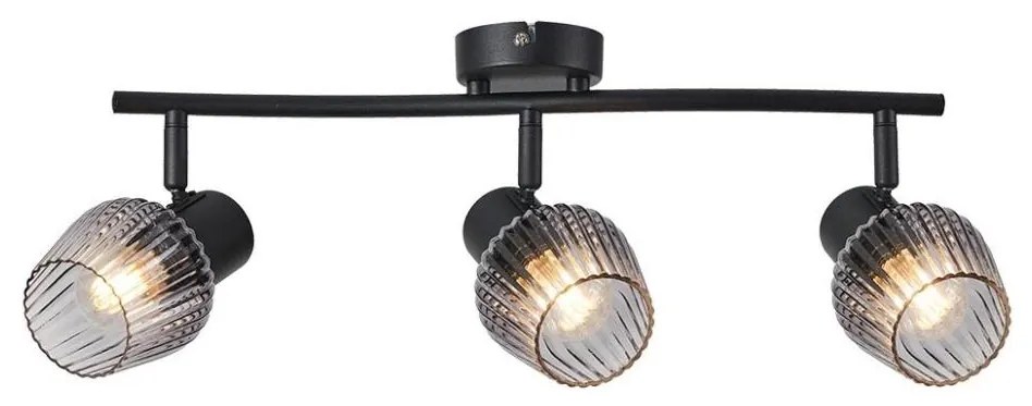 Spot Prezent 14102 OASIS 3xE27/60W/230V negru/fumuriu