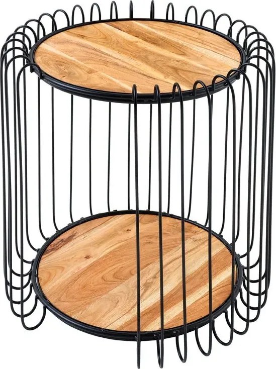 Masuta de cafea, Metal, Lemn, TRUE ELEMENTS 50cm