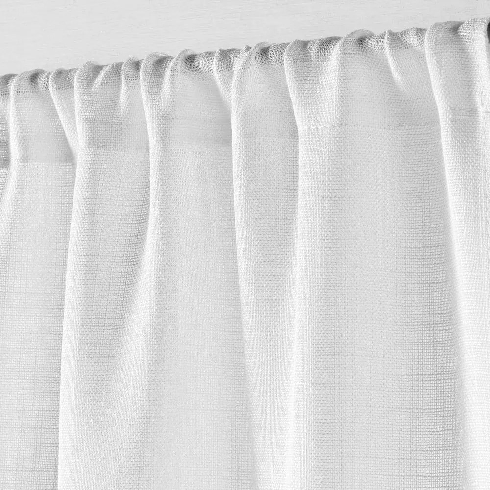Draperie albă 90x200 cm cu prindere la ușă Haltona – douceur d'intérieur