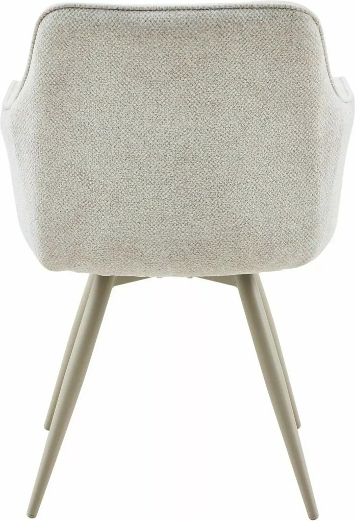 Scaun de dining pivotant MORIX, bej deschis/ casmir