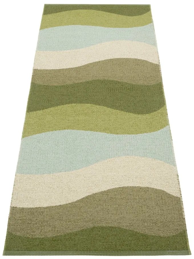 Covor tip traversă pentru interior și exterior verde 70x200 cm Urvi Woods – Pappelina