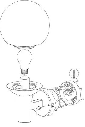 Eglo 33564 - Aplică de perete pentru exterior NISIA-C LED/9W/230V IP44