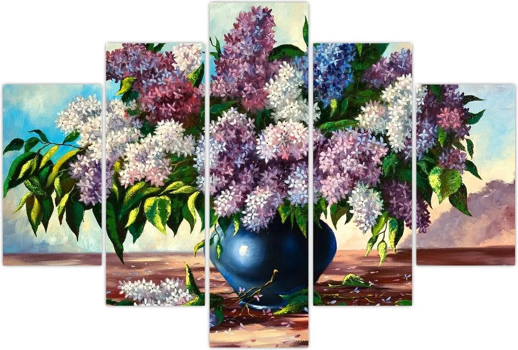 Tablou - Buchet de liliac (150x105 cm)