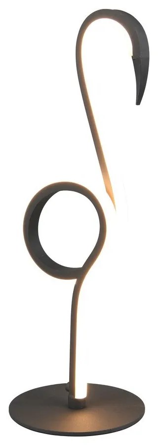 Veioză neagră LED (înălțime 35 cm) Ingo – Trio