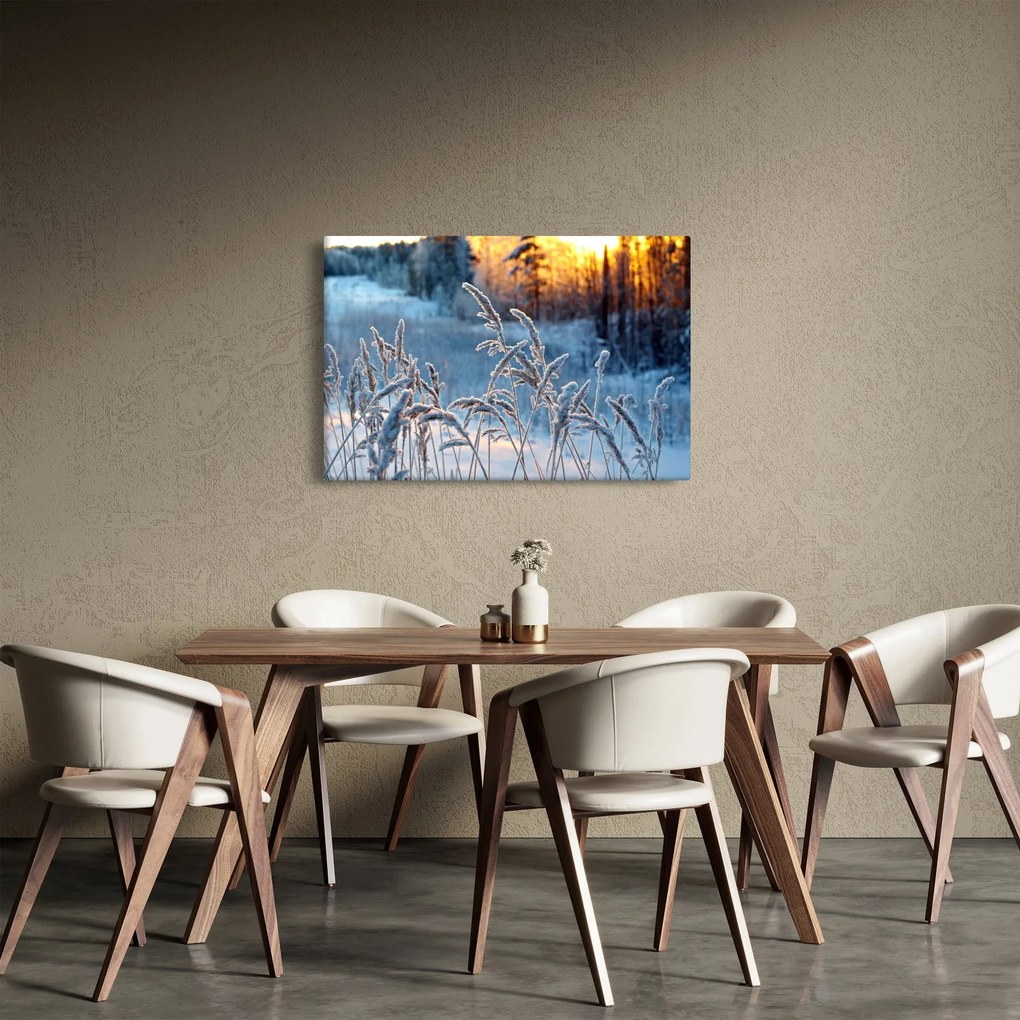 Tablou - Pajiște de iarnă (90x60 cm)