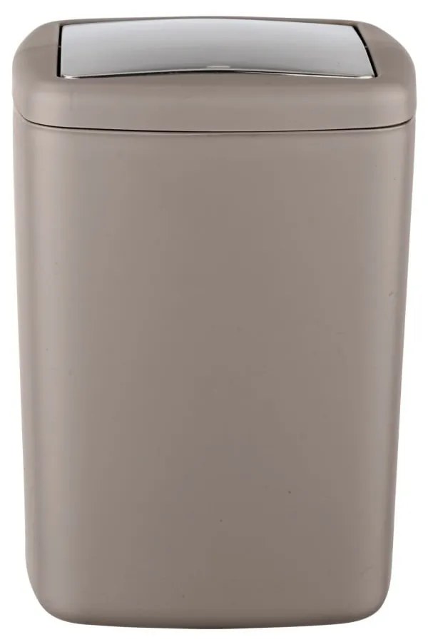 Coș de gunoi Wenko Barcelona L, înălțime 28,5 cm, maro-gri