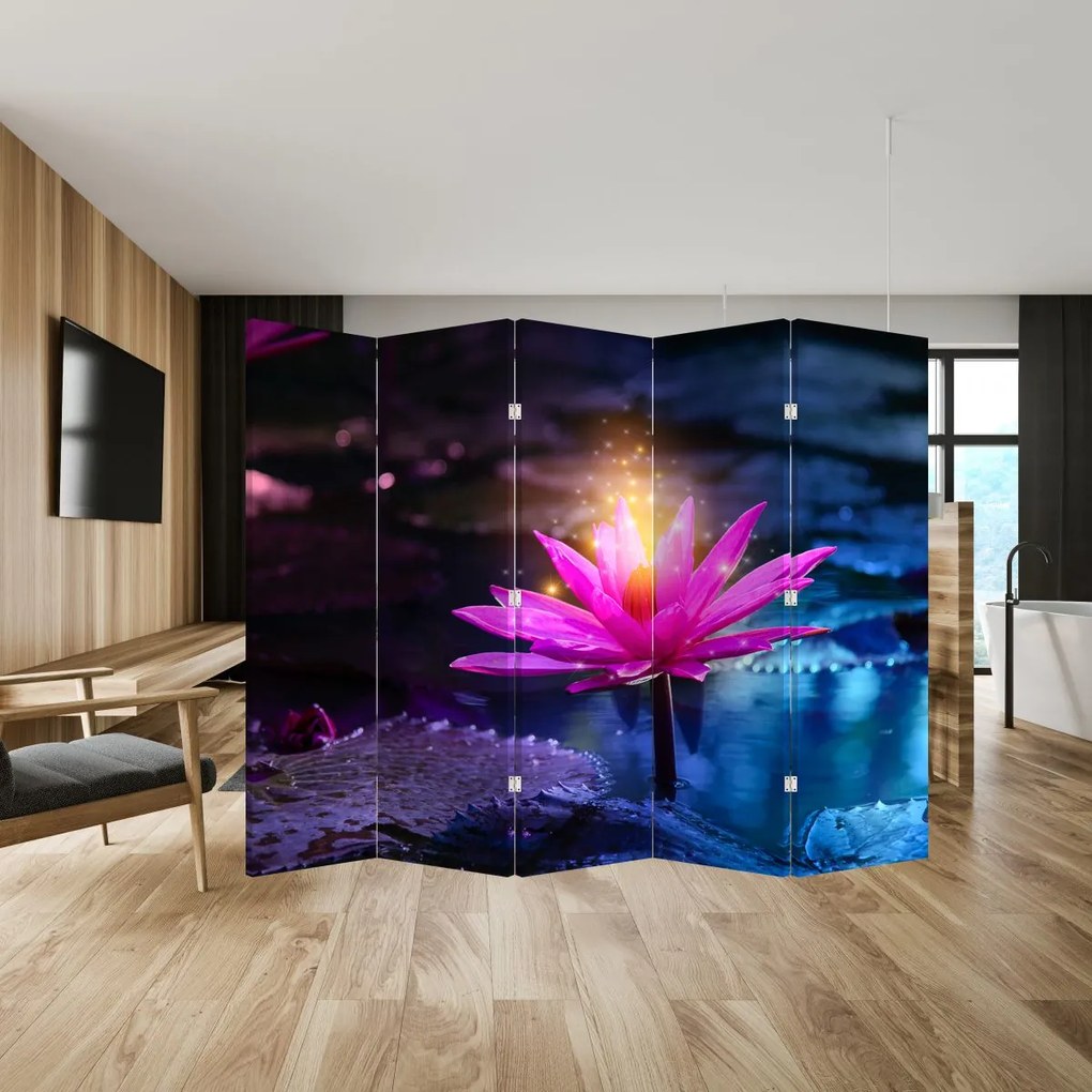 Paravan - Lotus pe apă (210x170 cm)