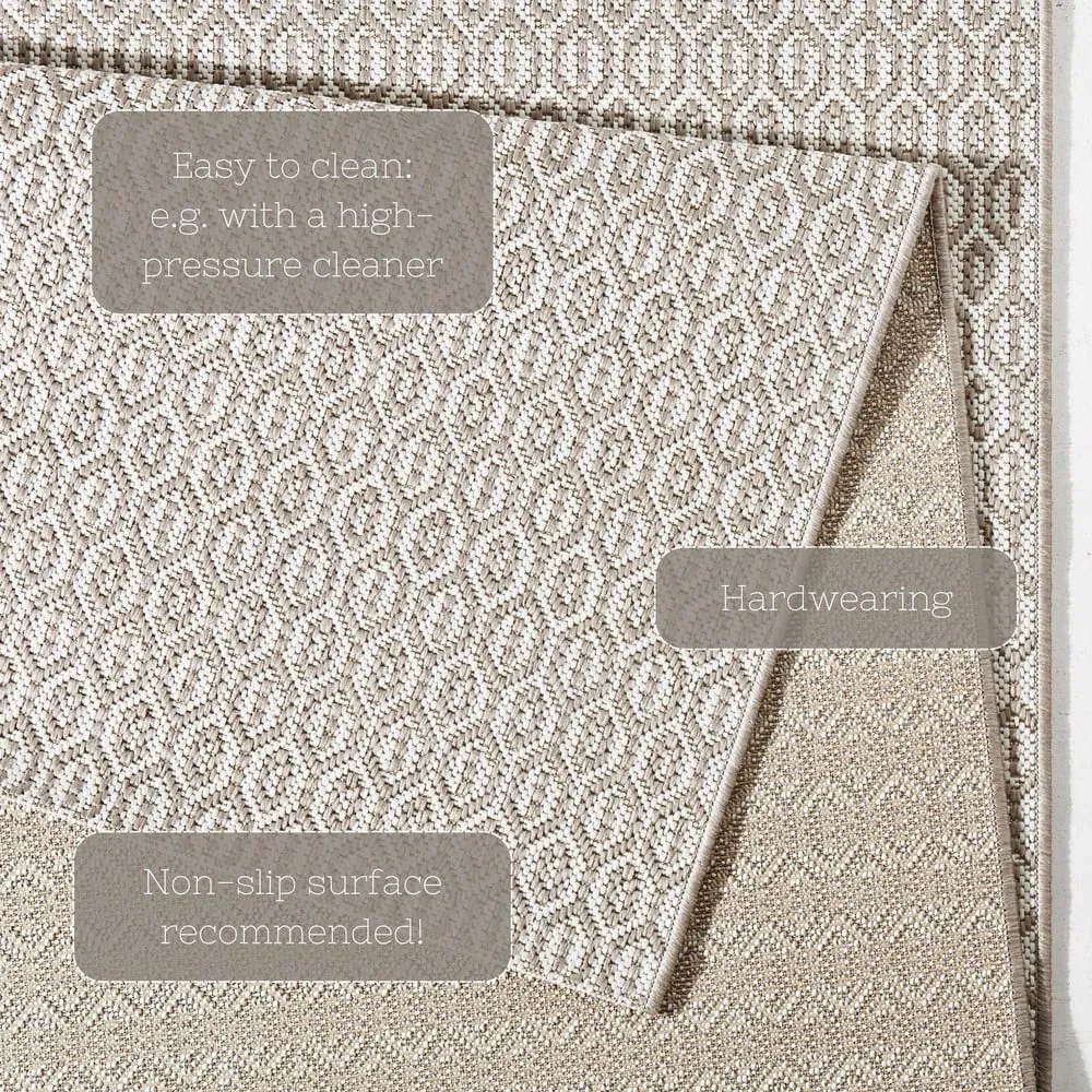 Covor de exterior NORTHRUGS Meadow, 160 x 230, gri