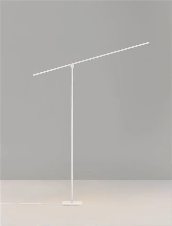 Lampa LED dimabila de podea directionabila TENSO alba