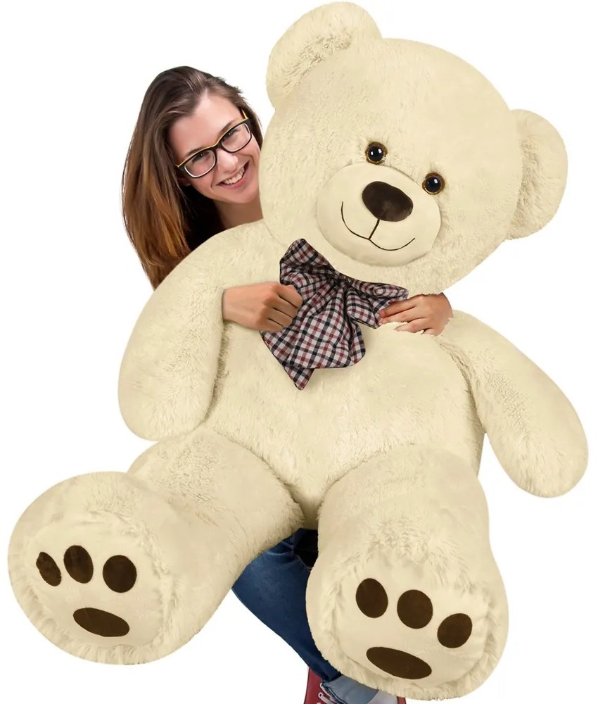 Urs mare de pluș BENY, 100cm, crem Monzana