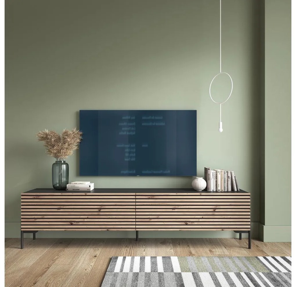 Masă TV Lamellito 140 (negru). 1098807