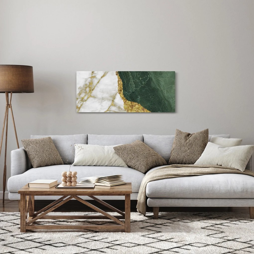 Tablou - Marmură verde N⁰3 (120x50 cm)