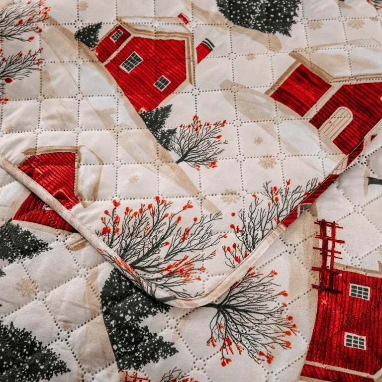 Cuvertura de pat FARM HOUSE, crem Dimensiune: 220 x 240 cm