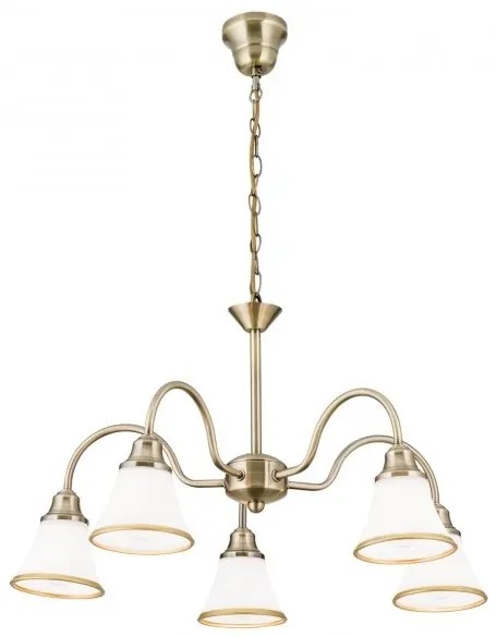 Candelabru stil clasic cu 5 brate Maja LU 1700/5 Patina OR
