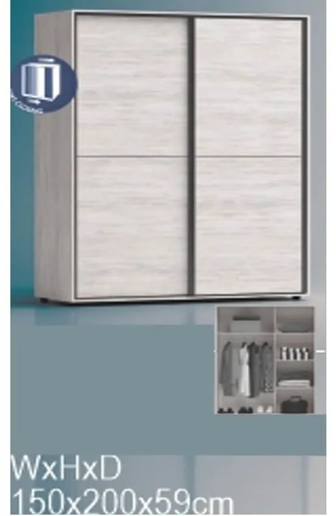Dormitor GLOBAL3751 - stejar blanco