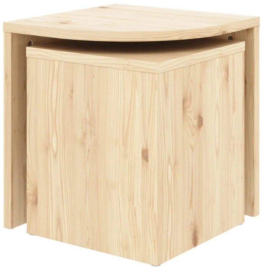 Măsuțe de cafea în culoare naturală 2 buc. din lemn de pin Combine – Karup Design