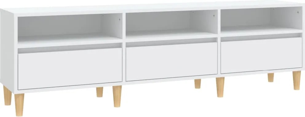 vidaXL Comodă TV, alb, 150x30x44,5 cm, lemn prelucrat