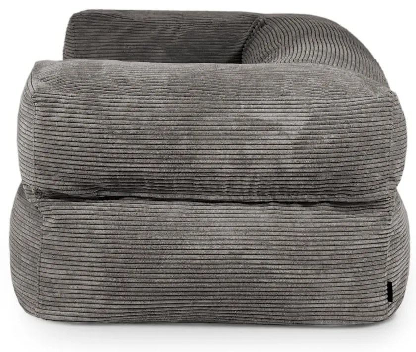 Fotoliu bean bag cărămiziu cu tapițerie din catifea reiată Sofa MooG – SLOWDOWN