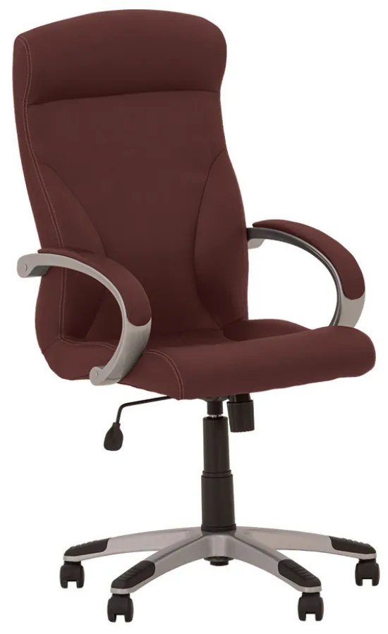 Scaun directorial Riga, piele ecologica, bordo