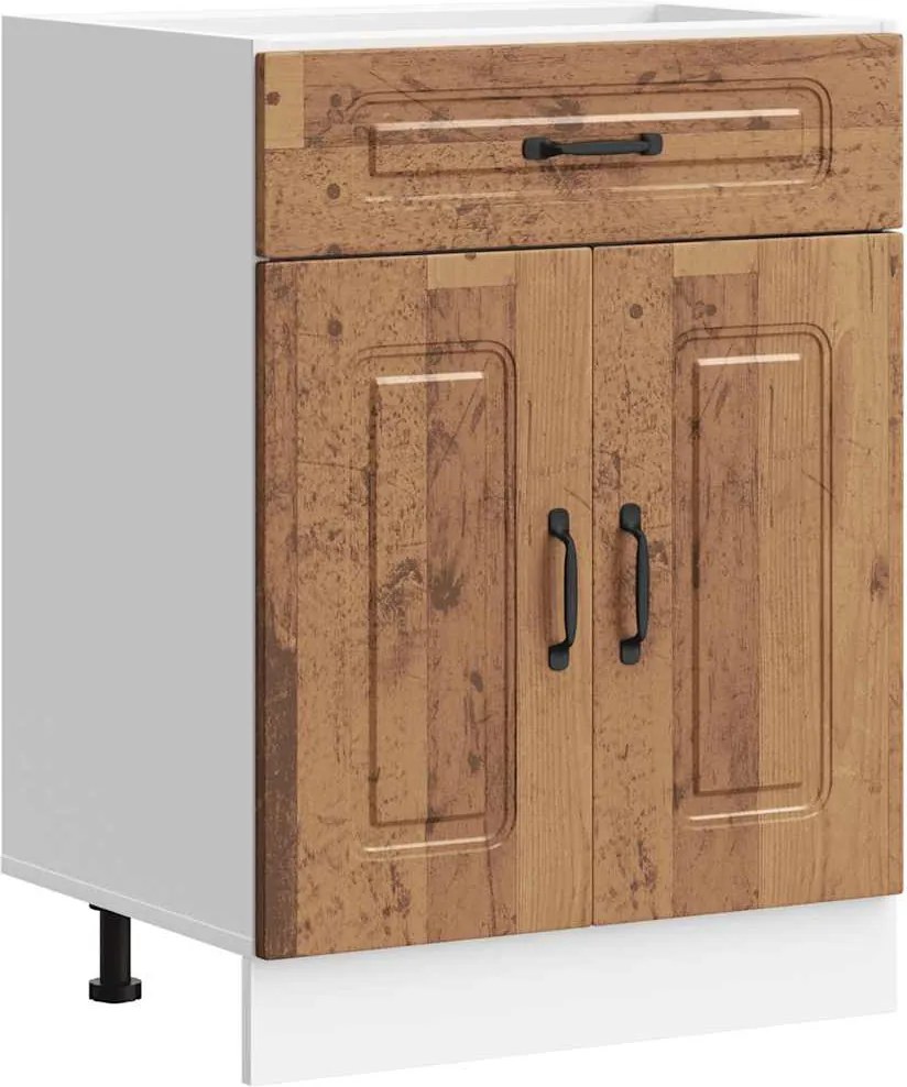 vidaXL Dulap de bază de bucătărie „Kalmar” Lemn vechi lemn prelucrat