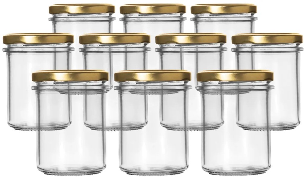 Set de borcane de conservare cu capac Orion 0,2 l, 10 buc