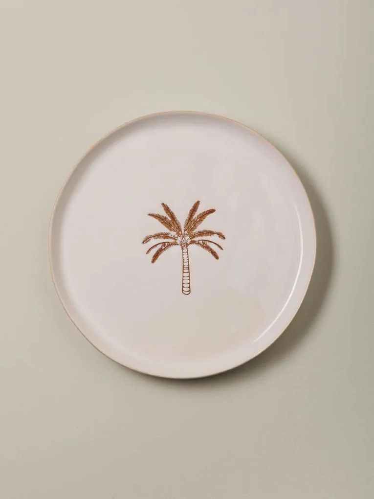 Farfurie din ceramica D20 cm, Palmier
