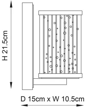 Aplică Endon 76259 EASTON 1xE14/6W/230V crom lucios