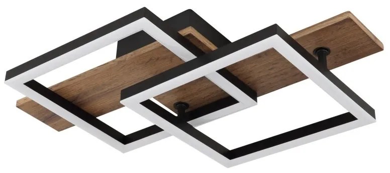 Plafoniera LED design slim JEFFRY aspect lemn 67350-16 GL