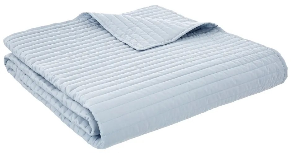 Cuvertură albastră matlasată 230x220 cm Quilted Lines – Bianca